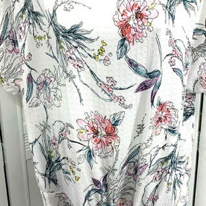 Buffalo David Bitton Blouse Tie Front Floral